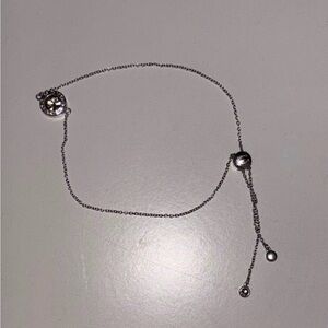 Elegant Silver Coach Chain Bracelet